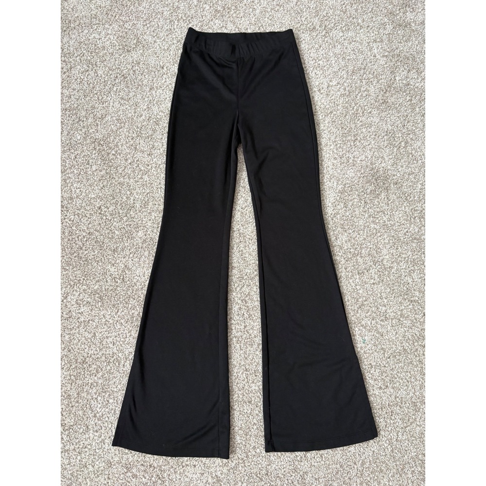 Minimalist Elevated Office Whimsigoth Basics Bell Bottom High Rise Pants XS